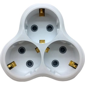 Resim Timsal Üçlü Golyat Topraklı Fiş -Priz Çocuk Korumalı 