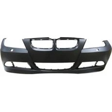 Resim Tyg 2005 - 2009 Bmw 3 Serı E90 - Ön Tampon Siyah (Astarlı Sensör Deliksiz Far Yıkama Delikli Sis Delikli Tyg) (Oem NO:51117170053) 
