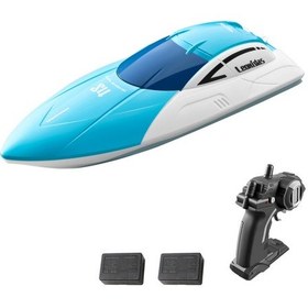 Resim Uzaktan Kumandalı Tekne 2.4ghz Uzaktan Kumandalı Gemi Oyuncak Hediyesi Çocuklar Yetişkinler Erkekler 2 Pil İle 