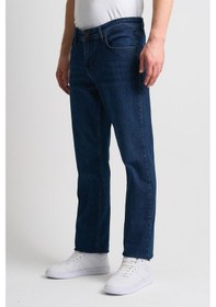 Resim Alexandergardı Straight Fit Jean Lacıvert 