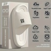 Resim Erkek EVA Kaydırmaz Terlikler - Yumuşak, Rahat, Kaydırmaz Plaj ve Banyo Terlikleri, Kalın Tabanlı, Ergonomik Tasarım ve Kapalı Alan/Kapalı Alan Kullanımı İçin Kokuya Dayanıklı, Minimalist Tasarım ve Ergonomik Ayakkabılar 