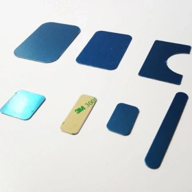 Resim GongtuShop 22X41MM Stili 5PCSLOT18 Boyutu Evrensel Dikdörtgen Yuvarlak Metal Plaka Disk Demir Levha Mıknatıs Manyetik Araba Cep Telefonu Standı Tutucu (Yurt Dışından) 