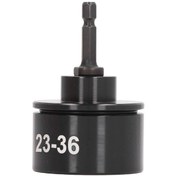 Resim Aubyhe Metal Elektrikli Kapağı Torna Başlığı - 23-36mm Kapak Çapı İçin, Elektrikli Matkap İle Uyumlu, Gıda Ve İlaç Endüstrileri İçin Verimli Kapama 