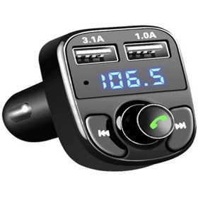 Resim Car X8 Araç Fm Transmitter 5.0 Bluetooth Usb Mp3 Sd Kart Çakmaklık Girişli Oto Müzik Çalar 