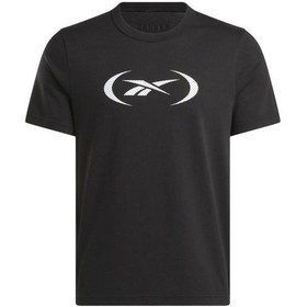 Resim Reebok Basketball T-shırt 100214159 Erkek Tişört Siyah S-xxl Siyah 