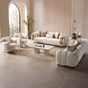 Resim Espiole Koltuk Takımı - FER 234 KREM / ESPİOLE KOLTUK TAKIMI (3+3+1+1) 