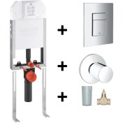 Resim Grohe Duvariçi Ince Gömme Rezervuar Seti (8cm) 