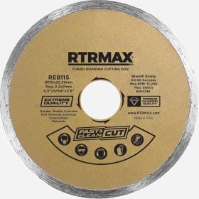 Resim Rtrmax REB180 Sürekli Elmas Testere 180*22MM 