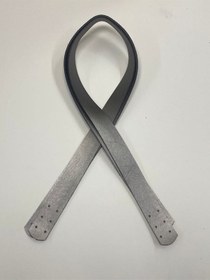 Resim Dikmeli Spor Sap / Çanta Sapı / Deri Dikmeli Sap 70 Cm Silver Silver Çok Renkli 