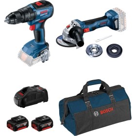 Resim Bosch Akülü Solo Set Gsr 18V-50 Solo + Gws 180 Li Solo 2 x 5.0 Akü + Kanvas Çanta 