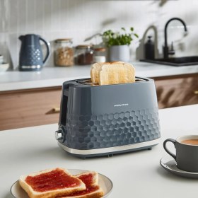 Resim Morphy Richards - Hive Gri 2 Bölme/2 Dilim Ekmek Kızartma Makinesi 
