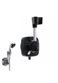 Resim Microcase Vakumla Yapışan Duş Başlığı Tutucu Duş Askısı Al5445 Siyah 