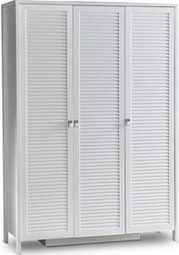 Resim Loren 3 Kapılı Dolap, Bebek ve Genç Odası Dolap Beyaz 