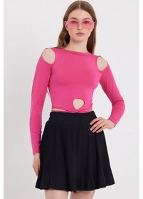 Resim Quhox Kadın Allegro Crop Pembe 
