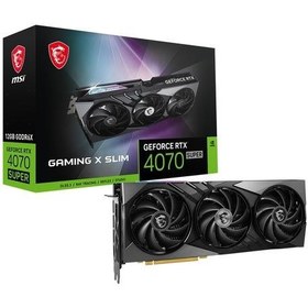 Resim MSI RTX 4070 Super Gaming X Slim 12G 192 Bit GDDR6X 12 GB Ekran Kartı Outlet 