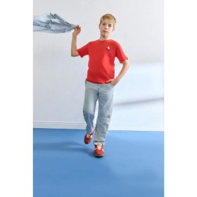 Resim DeFacto New Regular Fit Bisiklet Yaka Baskılı Kısa Kollu Tişört Erkek Çocuk H4317A826HS 