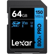 Resim Lexar 64GB Lexar LSD0800P064G-BNNNG Professıonal 800X Pro Sdxc Uhs-I Cards Up To 150MB/S Read C10 V30 U3 