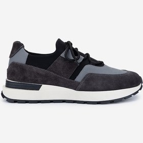 Resim Valmenti Erkek Hakiki Deri Sneakers & Spor Ayakkabı 1093 1235 Erk Ayk Y25 Syh/grı Bsk Siyah 