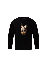 Resim Ogc Bebek Kaplan Unisex Sweatshirt Siyah 