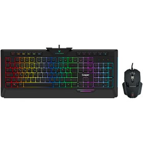 Resim Casper Excalibur EX800 Kablolu RGB Oyuncu Klavye Mouse Set Casper