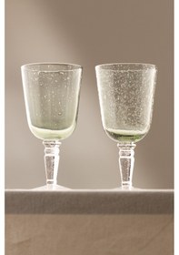 Resim Rakle Rita El Yapımı Kendinden Renkli 2'li Kadeh Seti Yeşil 330 Cc 