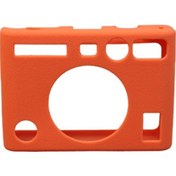 Resim Butu Fujifilm Instax Mini Evo Kamera İçin Yumuşak Koruyucu Kapak Çizilmez Darbeye Dayanıklı Silikon Kılıf - Turuncu 