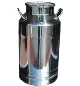 Resim 40 Litre Paslanmaz Çelik Kilit Kapaklı Süt Güğümü 