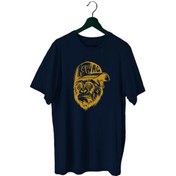 Resim Bluu Swag Sporcu T-Shirt Bisiklet Yaka (528819358) Lacivert 