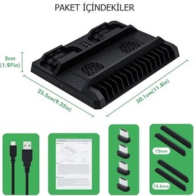 Resim Dobe Oyun Hazneli Göstergeli Xbox One-X-S Şarj Stand Soğutucu 