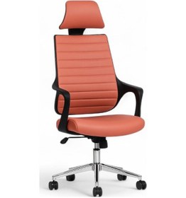 Resim Vinasa Deri Yönetici Koltuğu Bordo 