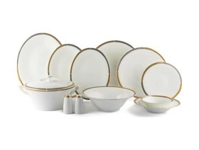 Resim Mikasa Moor Adonita 74 Parça Bone China Yemek Takımı Süt Beyazı 