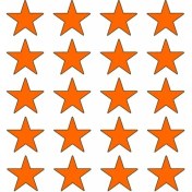 Resim Cg Turuncu Yıldız Sakal Şeridi 