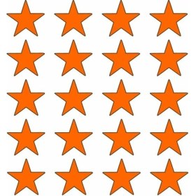 Resim Cg Turuncu Yıldız Sakal Şeridi 