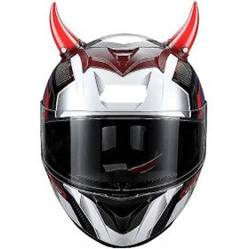 Resim Prohes Ph-346 Işıklı Sarjlı Kask Boynuzu Mavi 