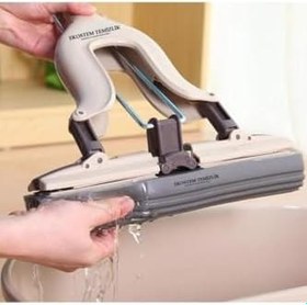 Resim Süper Sıkmalı Yılın Temizlik Seti Mikrofiber Sünger Başlıklı Kelebek Mop Pratik Paspascı 