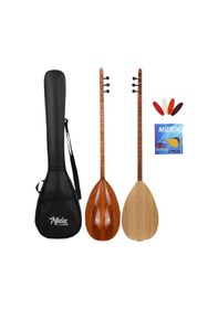 Resim Yonka B-141u Uzun Sap Karaağaç Gövde Kaliteli Gürgen Sap Saz Bağlama Seti 