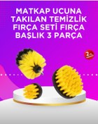 Resim Clevora Matkap Ucu Temizlik Fırçası Seti Banyo Fayans Zemin İçin 
