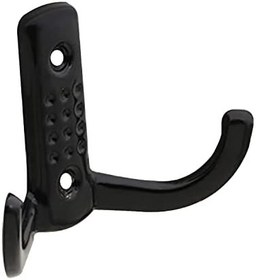 Resim Badem10 Noktalı Vestiyer Duvar Askısı Dolap Elbise Askılığı Siyah Metal Askı (100 ADET) 