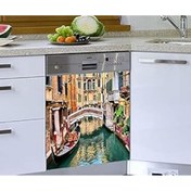 Resim NETWORK ART Bulaşık Makinesi Sticker Kaplama Beyaz Eşya Kaplama Venedik 