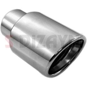 Resim paspasgarajı Paspasgaraji Dacia Duster 2 Krom Egzoz Ucu Vidalı 60MM Çap 2018-2023 