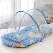 Resim Sivrisinek Ağı - 100% Polyester Elyaf Ağı ve Alaşım Çerçeve ile Katlanabilir, Düşmeye Karşı Tasarım, Temizlemesi Kolay ve Montaj Gerektirmez, Yatak Örtüsü|Kareli Sivrisinek Ağı|Dayanıklı Polyester Ağı, Yatak Örtüsü 