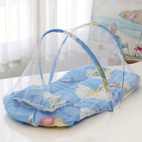Resim Sivrisinek Ağı - 100% Polyester Elyaf Ağı ve Alaşım Çerçeve ile Katlanabilir, Düşmeye Karşı Tasarım, Temizlemesi Kolay ve Montaj Gerektirmez, Yatak Örtüsü|Kareli Sivrisinek Ağı|Dayanıklı Polyester Ağı, Yatak Örtüsü 