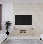 Resim Liva Tv Sehpası Bazalı 160 Cm - Traverten Traverten 