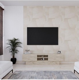 Resim Liva Tv Sehpası Bazalı 160 Cm - Traverten Traverten 