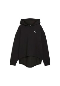 Resim Puma Q4 Studio Textured Kadın Siyah Kapüşonlu Sweatshirt Siyah 