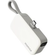 Resim Momax 1-Power Mini 5000 mAh 20W 3'ü 1 Arada Powerbank - Beyaz 