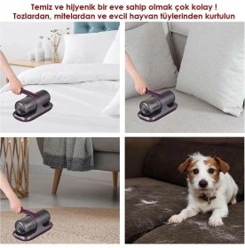 Resim Afm Tech JBY-23-168 Gold 100W Şarjlı Uv-C Işınlı El Süpürgesi Kuru Kullanım Özelliği ile Derinlemesine Temizlik 