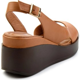 Resim Bambi Siyah Leather Kadın Sandalet K05359032503 