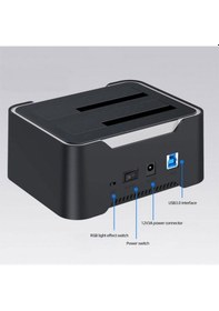 Resim 3.0 Hdd Klonlama İstasyonu 2.5" 3.5" Sata Harddisk Kopyalama Docking Kutusu 