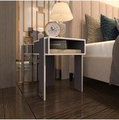 Resim Kenzlife komodin sandro gri komidin 39*29*29 orta zigon sehpa minik boy (mng) 